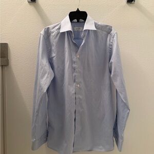 Eton Sky Blue Dress Shirt for Men